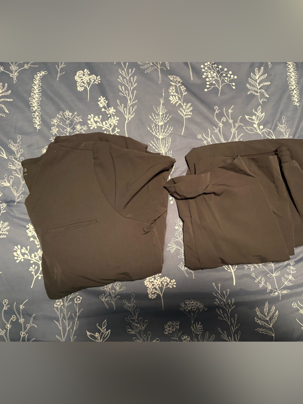 Pewter grey scrub set